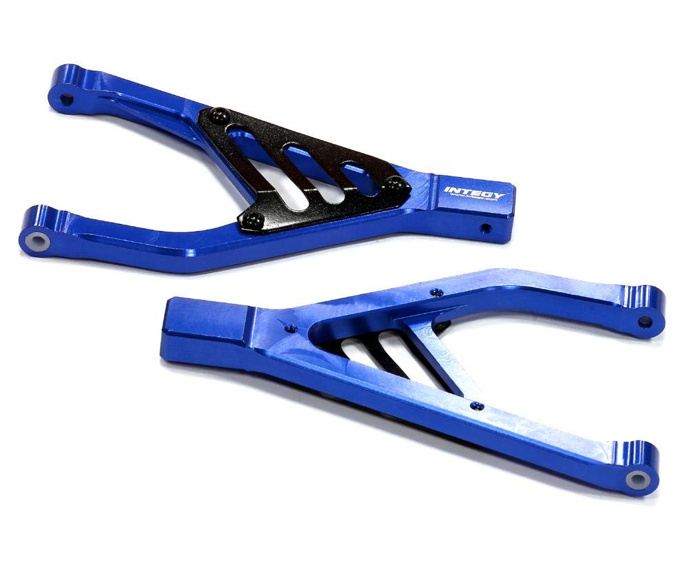 INTEGY Machined Type II Rear Upper Suspension Arm For Traxxas 1/10 Revo & E-Revo (Pre-2017) - Blue Anodized - View #3