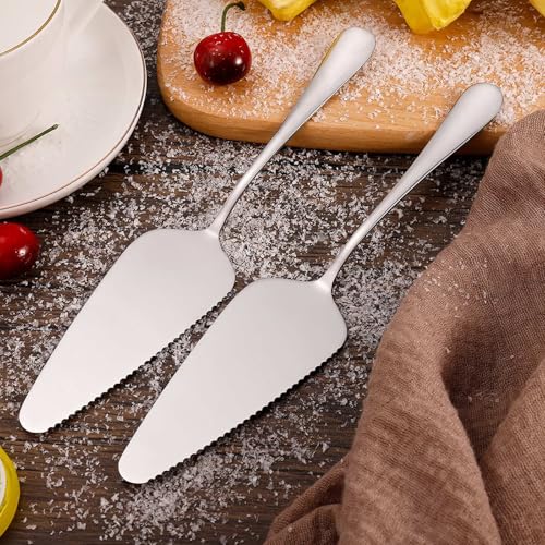3-Piece Stainless Steel Cake Server Set - Includes Pastry Knife, Serrated Cake Cutter & Pie Server for Weddings and Parties - Image 7