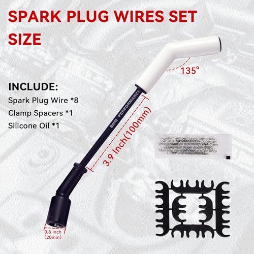 image for RLP Spark Plug Wire Set Accel 9070C Extreme 9000 Ceramic Boot Compatib