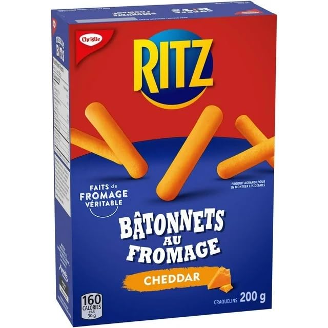 Miniatura 4 de Ritz Cheese Bits Galletas con sabor a cheddar, 7.05 oz7 onzas (paquete de 3) enviadas desde Canadá