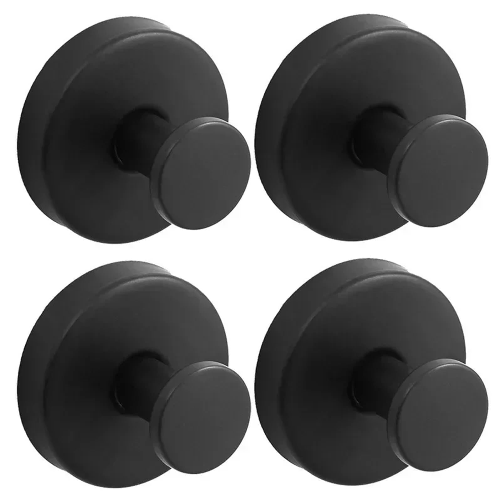 YUSUZH 8pcs Suction Cup Hooks for Glass Window, Towel for Bathroom Shower Door Wall, Bath Coat Robe Loofah Hook for Hanging for Bathroom & Kitchen(Black)