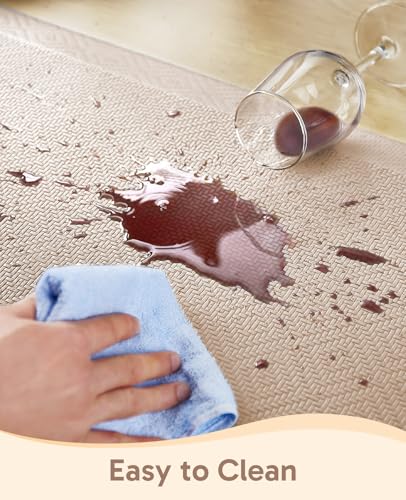 Image of Ophanie Kitchen Mats for Floor,3 /4 inch Thick,24x70 Anti Fatigue Cushioned Mat,Kitchen Rugs,Waterproof,Comfort Ergonomic Standing Mat for Office,Home,Sink with 99+ Pairs of Anti-Slip Bottom Ridges