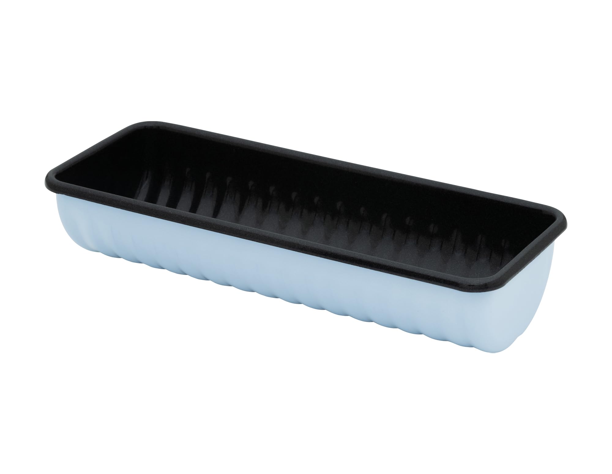 Riess, 0637-028, Rehrückenform 30x10 cm, BACKEMAILLE BLAU, LBH 31.5x12.5x6.7 cm, Gew. 0.651kg, Volumen 1.75 L