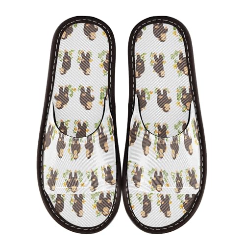 KLL Casual Shower Slippers Indoor Outdoor Breathable Non-Slip Bedroom Slipper for Travel, Hotel, Party, Guests