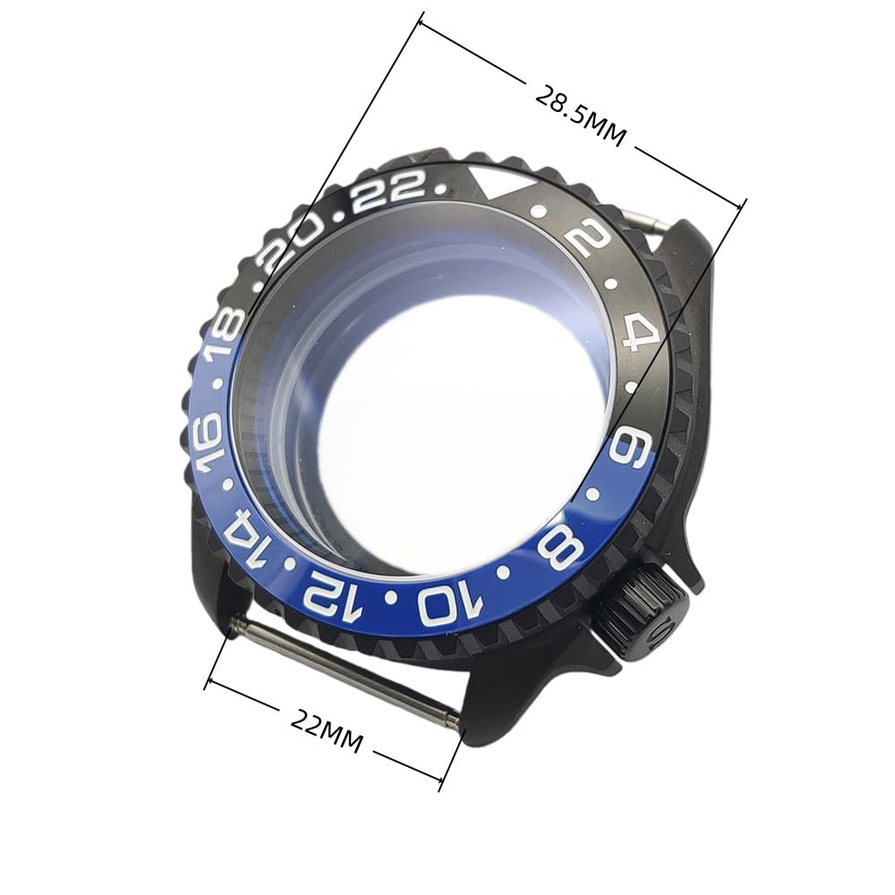 42mm Koperta Zegarka Zestaw Mod, Zamiennik Koperta Zegarka dla NH35 NH36 4R 7S Mechanizm Automatyczny, 22mm Uszy 28,5mm Tarcza dla Seiko Submariner SKX007 / SKX009