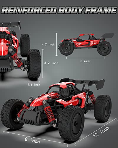 Giociiol 1:14 Remote Control Car, 2.4Ghz High-Speed Rc Alloy Cars, 2Wd All Terrains Grade Electric Rc Racing Truck, Toy Cars Buggy For Boys & Girls With Rechargeable Batteries For Car, Gift For Kids #TOP2