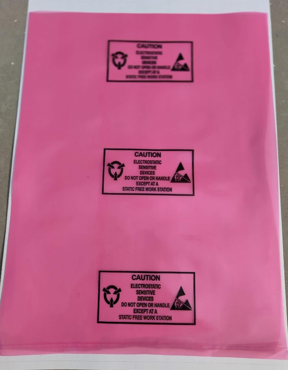 ESD Safe Antistatic Pink Bag for Hard Disk and Mother Board Electronic Item Packing Bag Size-24X24 INCH /2X2 FEET Pack of 50 PCS
