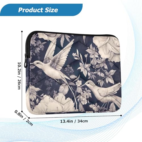Funda para portátil 13-14 pulgadas impermeable con diseño floral miniatura 3