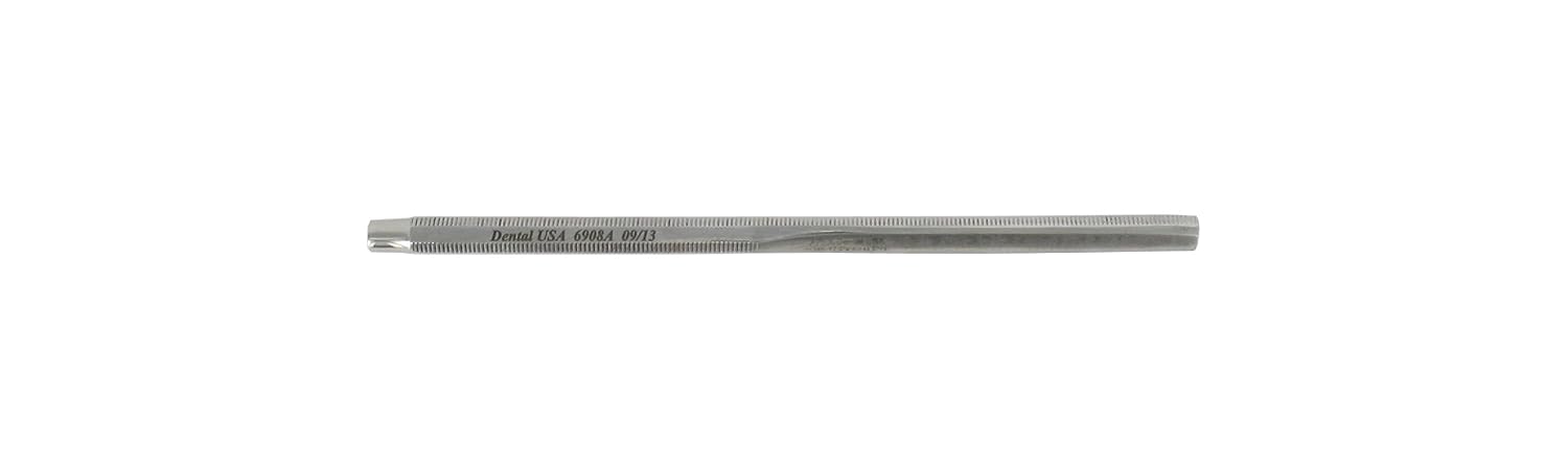 6908A Mirror Handle Thin Octagon C/S With Ruler