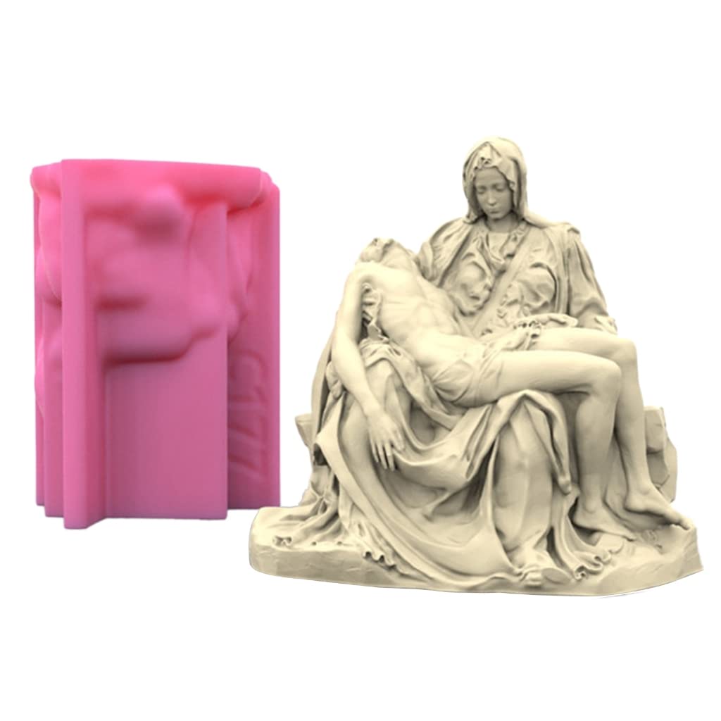 Pieta statuetka świeca forma rzymska statuetka do samodzielnego wykonania aromaterapii świeca mydło