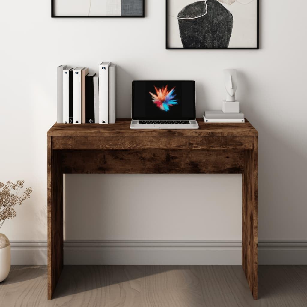 Scrivania, tavolo da gioco, scrivania per computer, console, tavolo da ufficio, adatto per soggiorno, sala giochi, ufficio, studio, incenso, 90 x 40 x 72 cm, materiale in legno