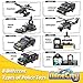 WishaLife 8 IN 1 City Police SWAT Mobile Command Center Truck Toy Building Set, with Police Station Toy, Police Car Toy, Helicopter Toy, Boat Toy, Fun Police Toys Gift for Kids, Boys, Girls Age 6 Plus