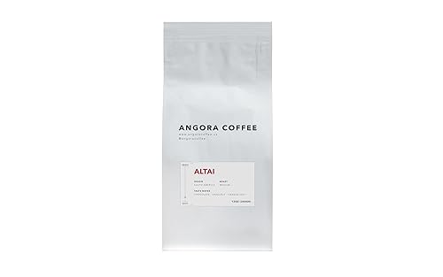 Angora Coffee Tostadores, tostado medio, café especial en grano entero, bajo ácido, Brasil, origen único, bolsa de 12 onzas con notas gustativas de