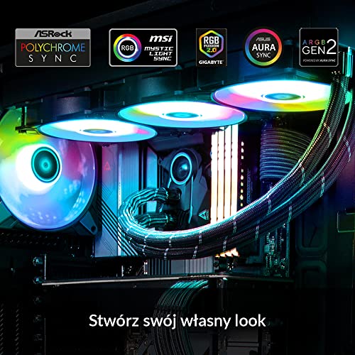 Image of ARCTIC Liquid Freezer II 240 A-RGB - Multi-Compatible All-in-one CPU AIO Water Cooler with A-RGB, Efficient PWM-Controlled Pump, Fan Speed: 200-1800 RPM, LGA1700 Compatible - White