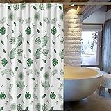 Hecha de PEVA, la cortina de baño tiene buenas propiedades hidrofóbicas, que pueden reducir efectivamente la condensación de humedad, inhibir el crecimiento de moho y evitar que crezcan esas asquerosas manchas blancas y negras.