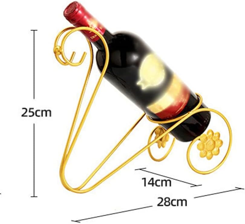 Iron Golden Wine Rack European-Style Home bar Cabinet Desktop Ornaments