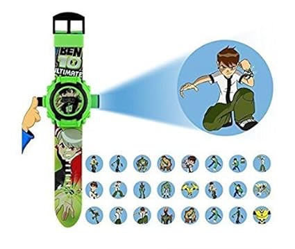 JNT Digital 24 Images Ben 10 Projector Watch for Kids Boys Watch, Diwali Gift, Birthday Return Gift, Best Digital Toy Watch for Boys