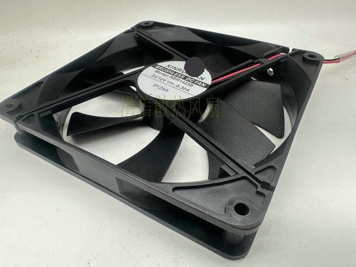 RDH1425B 140x140x25mm DC Brushless Cooling Fan, 12V 0.30A, 14CM Computer Case & Power Supply, High Airflow, Quiet Operation