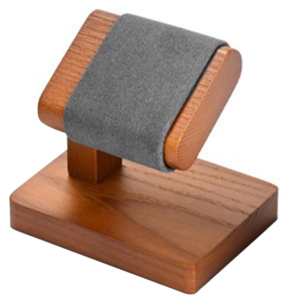CTRLZS Wooden Watch Rack T-Shaped Jewelry Rack Display Stand SolidWood Bracelet Jewelry StorageRack Wooden T-Shaped Watchrack B