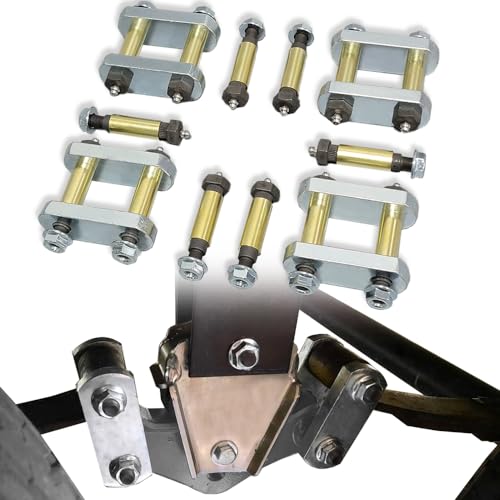 DIMEANI Heavy Duty Trailer Shackle Kit fit for CRE3000 Stock Equaflex 2.25 Shackles Trailer Shackle Links for Leaf Springs Tandem Axle Truck/Trailers Shackle Upgrade Kit UO12-016