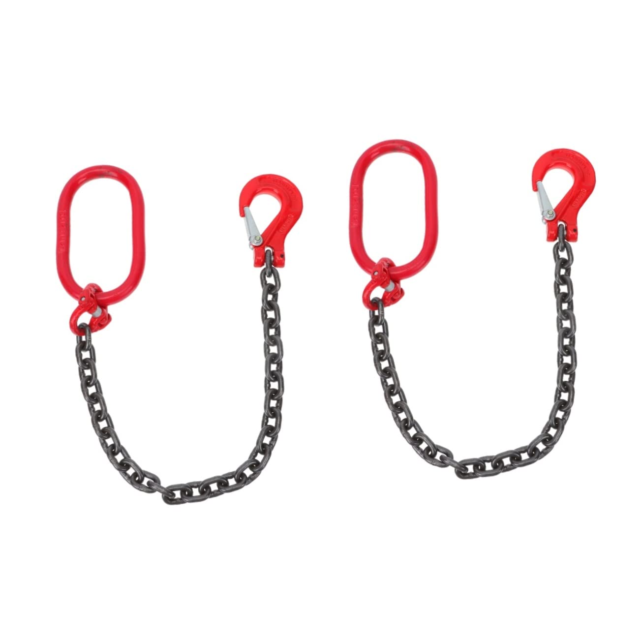 2pcs Lifting Sling Single Leg Lifting Chain Endless Chain Sling Leg with Grab Hook Chain Sling with Hook Practical Chain Sling Single Leg Chain Slings Boundless Chain Hook Work