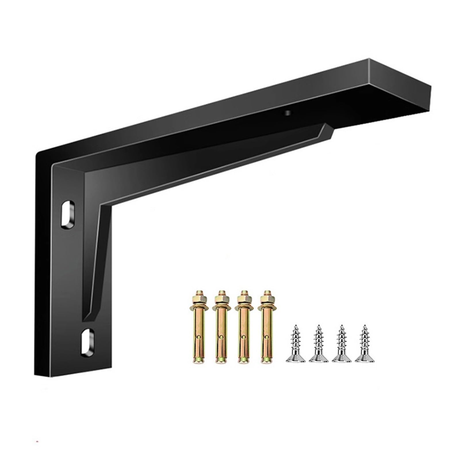 Regalhalterung 600 Kg Tragende Dreieckige Wandhalterung, Aufgehängter Schreibtisch, TV-Schrank, Feste Trennwand, Robustes, Verdicktes Lagerregal(16 inch 300kg 1pcs)