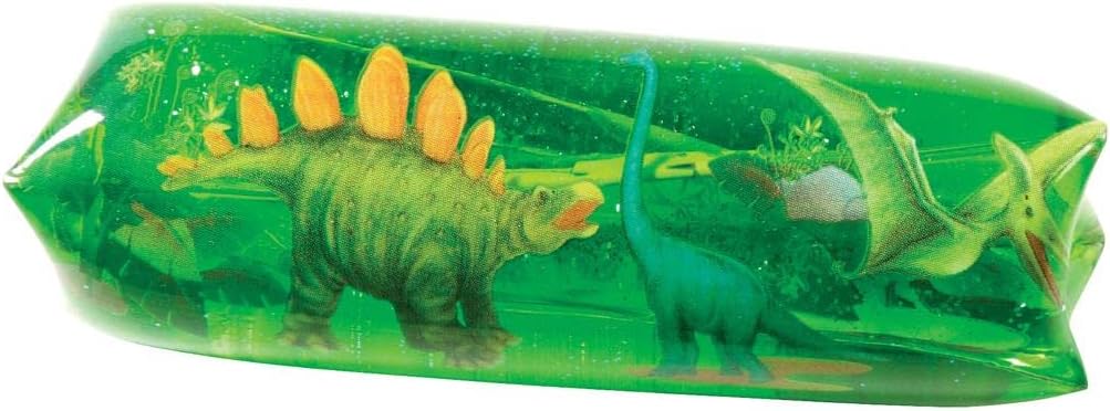 WARM FUZZY Toys - Water Wigglers Sensory Toys - Sensory Tubes - Squishy Sensory Water Wiggler Toy - Fidget Toys for Birthday, Party Favor, Prize Box, PTA Carnival or School Fundraisers - Dinosaur