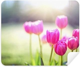 Beautiful Sunshine Flowers Red Green Cleaning Cloth Screen Cleaner 2pcs Suede Fabric