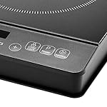 Amazon Basics 1800W Electric Portable Induction Cooktop, Induction Burner with Child Lock, Overheat Protection, Timer, 8 Power Settings, Up to 440°F, for Cookware with Diameter 5.7"-8.2", Black - Image 4