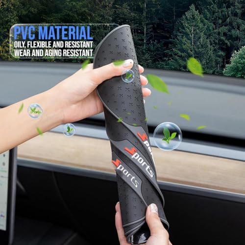 Image of RIGGEAR Car Dashboard Anti-Slip Mat, Universal Sticky Rubber Grip Pad for Mobile Phone, Sunglasses, Keys, Coins- Washable Reusable Anti-Skid Dashboard Mat - DashGrip Essential