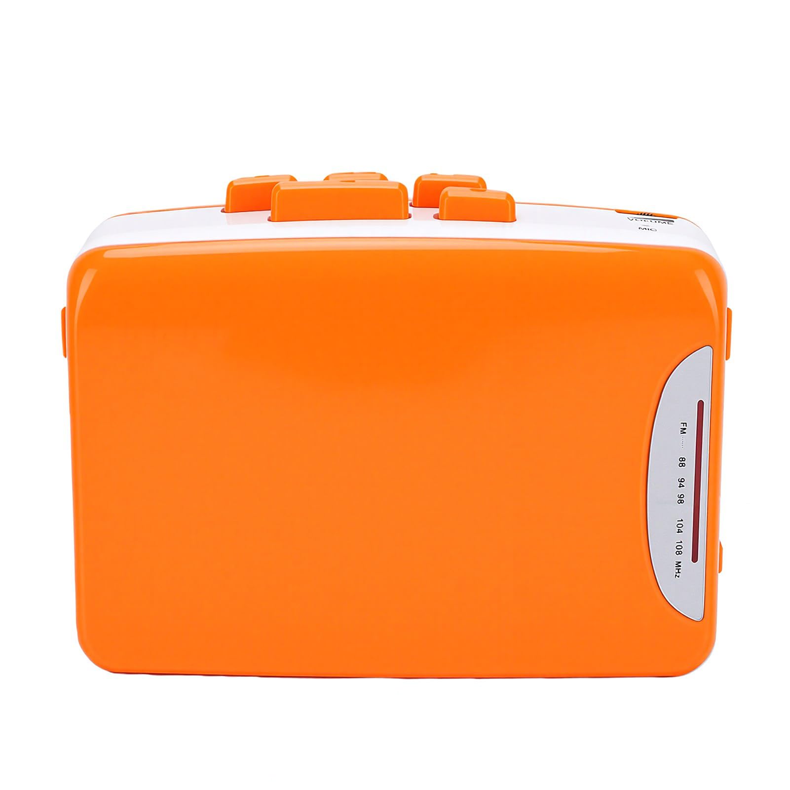 Annadue Lettore Cassette Retro con Registrazione FM Broadcast, Alimentato | Registratore portatile con jack per cuffie da 3,5 mm, per l\'ascolto di musica