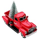 🎄【De noël Vintage Camion】🎄 - Faits À La Main individuellement, décoration pour votre chambre, salon, bureau, etc. Exquis De Noël du Nouvel An pour enfants. Très approprié pour la décoration De Noël et décoration de la maison. Ferme camion décor