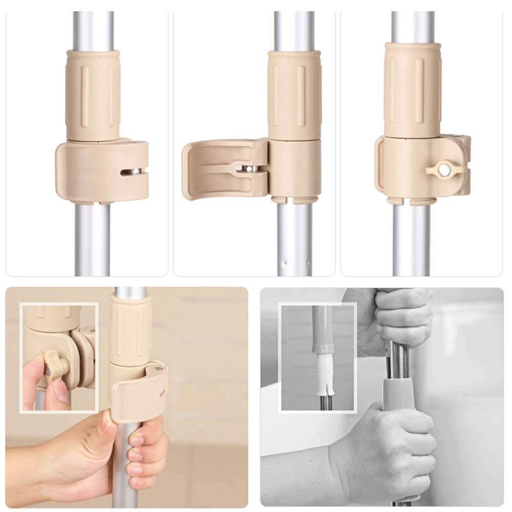 Mop - Mop de Polvo Mop de Microfibra para Pisos de Madera Dura con Mango Ajustable Extensible y 2 recambios de trapeador para Limpieza de Pisos húmedos o Secos