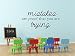 Mistakes are Proof that you are Trying Classroom Wall Decal 22" wide x 11" high -black or white