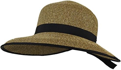 UPF 50+ Summer Ponytail Cloche Straw Sun Hat – Adjustable Beach & Garden Cap