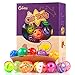Chiwava 48PCS 4cm-4.5cm chat en plastique jingle boules chat jouet avec cloche chaton chasse bondir jouer 8 types / couleur assortie