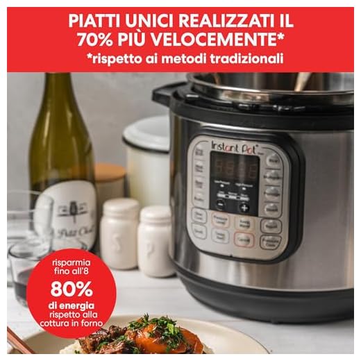 Instant Pot Electric Pressure Cooker Duo Mini 3L, 7-in-1 Multi-Cooker, Stainless Steel Pressure Cooker, 700 W