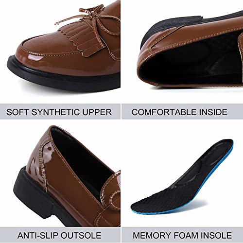 Image of VOCNTVY Loafers for Women Slip On Comfort Business Work Shoes