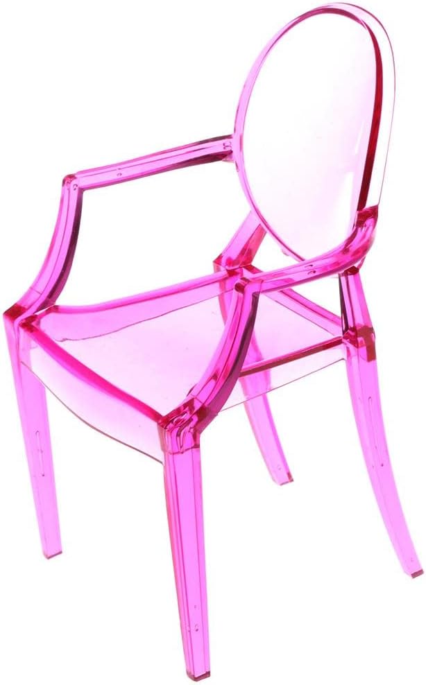 CALANDIS™ 1/6 Plastic Dining Chair Furniture for Doll Fuchsine Ghost Armchair | Structures & Furniture | Barbie Contemporary (1973-Now) | Dolls