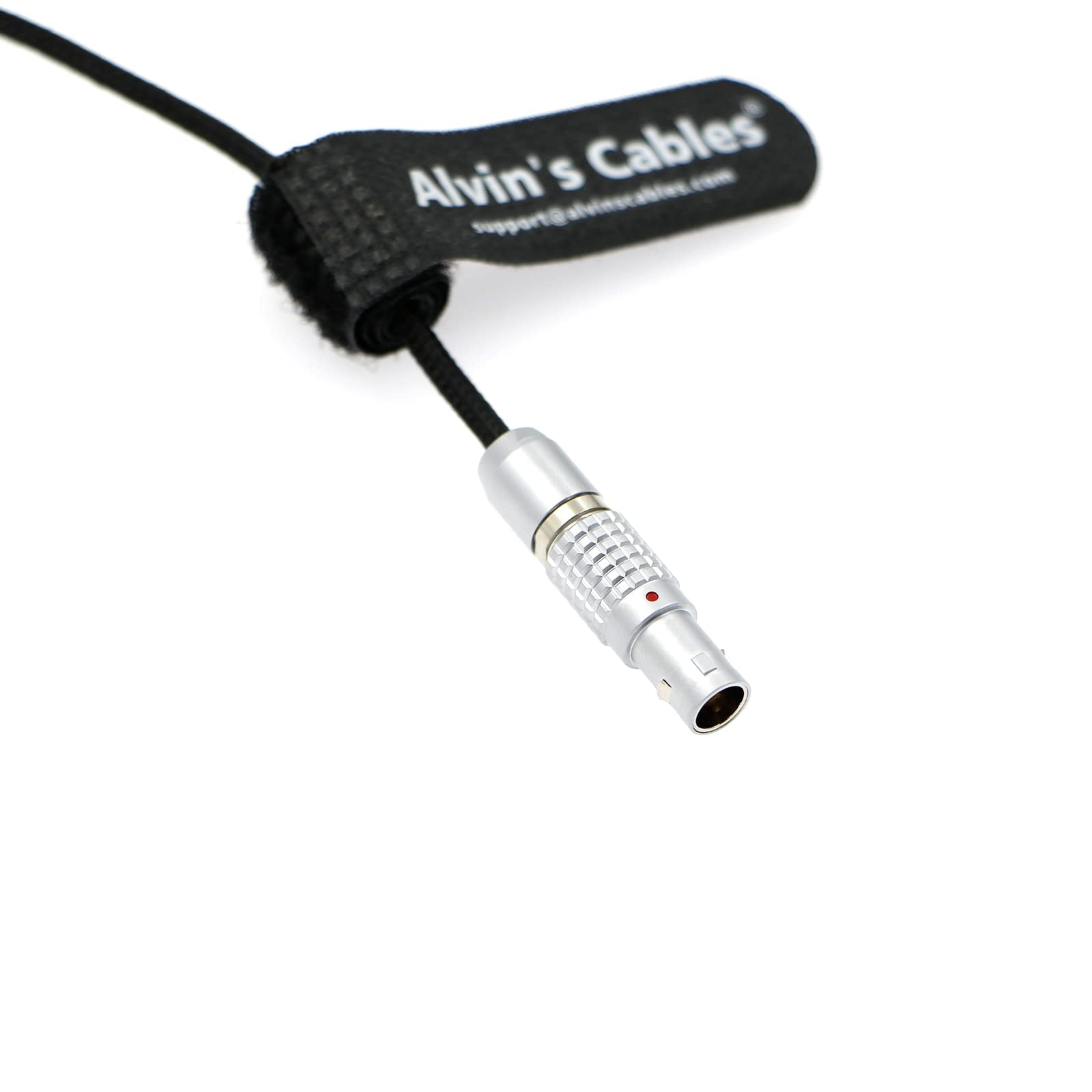 Flexible Cable de alimentación para Teradek Bond SmallHD Monitor Ángulo Recto Giratorio Macho de 2 Pines a Macho de 2 Pines Cable Trenzado 45cm |18''Alvin's Cables
