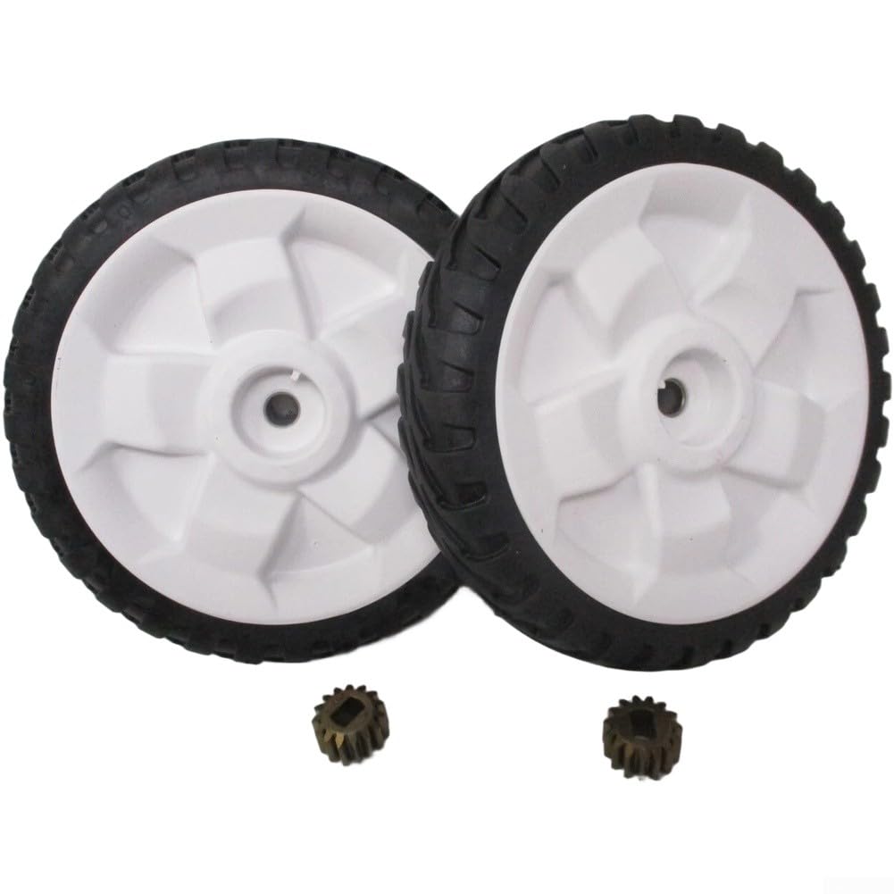 Juego de piñón y rueda de cortacésped de 8 pulgadas 137-4835 131-5399 para kit de repuesto de rueda de cortacésped Toro para tractor de césped autopropulsado, montaje de rueda delantera, repuesto de