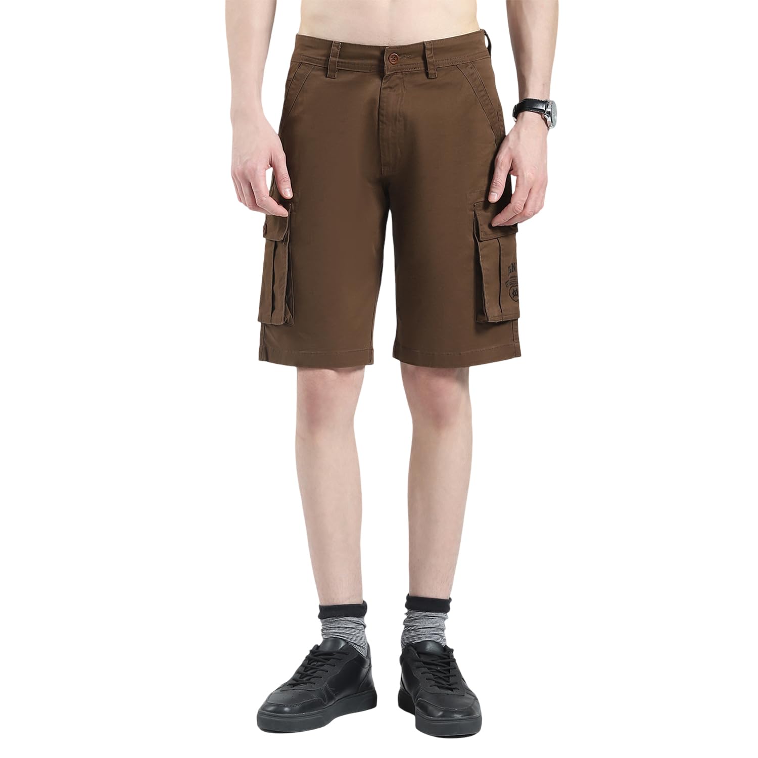 monte carlo Men's Regular Fit Shorts | Mid Rise | Lightweight Summer Shorts |Button Closure | Side Pockets | Casual Short's for Men's-picture-17