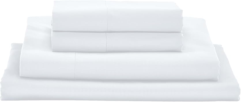 MyPillow Giza Dreams Bed Sheets, 100% Certified Giza Egyptian Cotton, Deep Pocket, Sateen Weave [Twin, White]