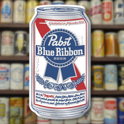 Imán decorativo de lata Pabst Blue Ribbon 3D goma miniatura 4