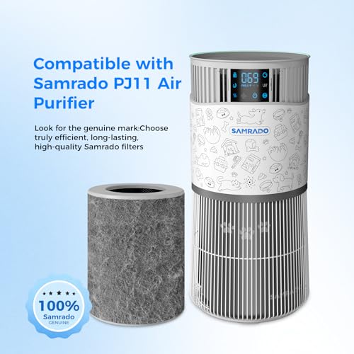 Image of HEPA Air Purifier Pre Kit Filter, 6-Pack Carbon Pre-Filter up to 99.97% of Pet Hair, Oders, Smoke, Pollen, Dust, VOC, Kitchen, Wildfire /Smoke-Compatible with PJ11 Air Purifiers