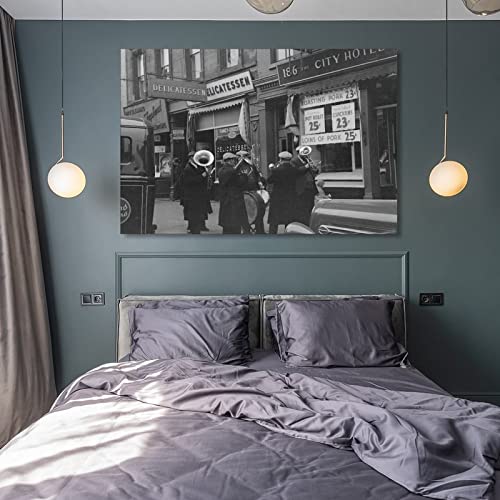 German Colonial Black And White Photography Wall Art Canvas For Wall Decoration Print Painting Life Canvas Wall Art Prints For Wall Decor Room Decor Bedroom Decor Gifts 24X36Inch(60X90Cm) Frame-Styl #TOP7