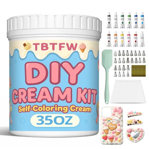 TBTFW 35oz Whipped Clay Cream Glue White Whipped Cream Glue for Crafts Kit