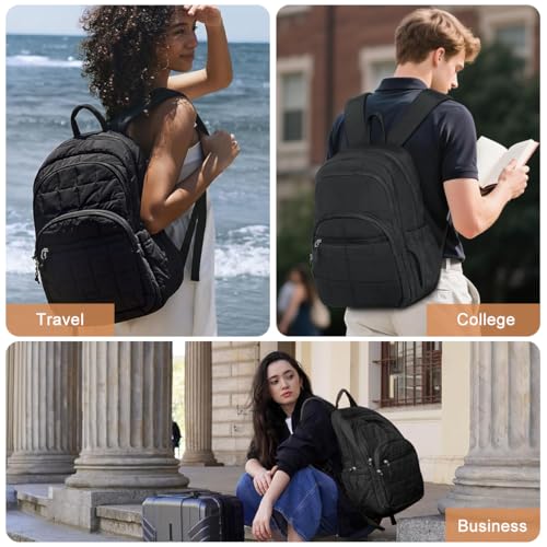 Image of PALAY Backpack for 15.6 Inch Laptop with Large Capacity, Quilted
