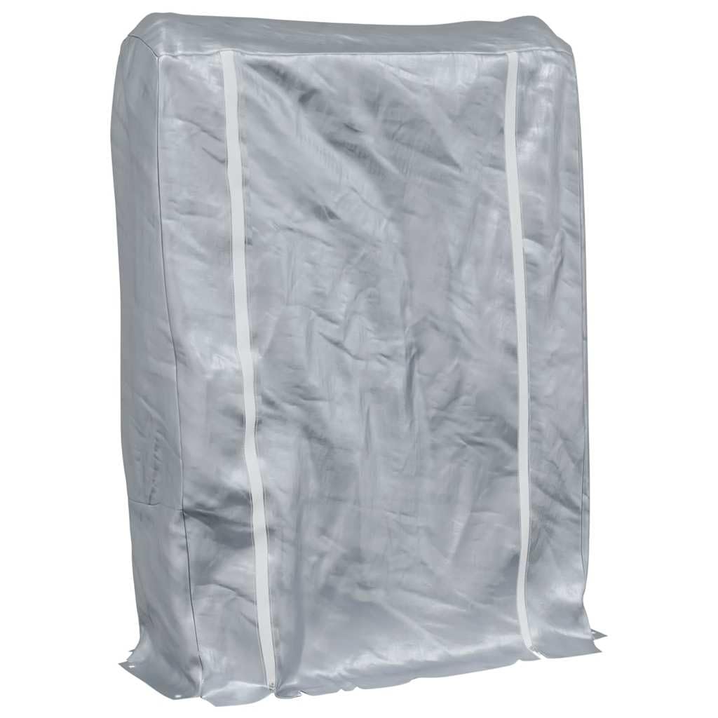 Portalegna da ardere con copertura antipioggia, in acciaio zincato, per giardino, ideale per l'essiccazione e il condimento, resistente porta legna da ardere.