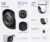 TP-Link Tapo TC41 2K Dış Mekan Pan/Tilt Güvenlik Wi-Fi Kamera, IP65 Hava Koşullarına Dayanıklı, Hareket Algılama, 360° Görsel Kapsama Alanı, Tam Renkli Gece Görüşü, Yerel Depolama, Alexa ve GoogleHome